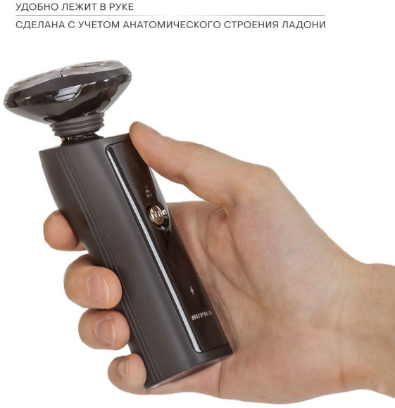 Бритва роторная Supra RS-209 реж.эл.:3 питан.:аккум. черный Бритва роторная Supra RS-209 реж.эл.:3 питан.:аккум. черный