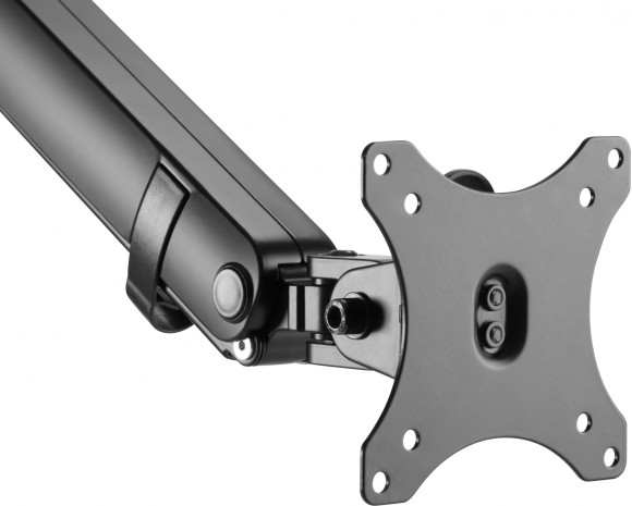 Кронштейн для мониторов Ultramounts UM709 черный 17"-32" макс.8кг крепление к столешнице поворот и наклон Кронштейн для мониторов Ultramounts UM709 черный 17"-32" макс.8кг крепление к столешнице поворот и наклон