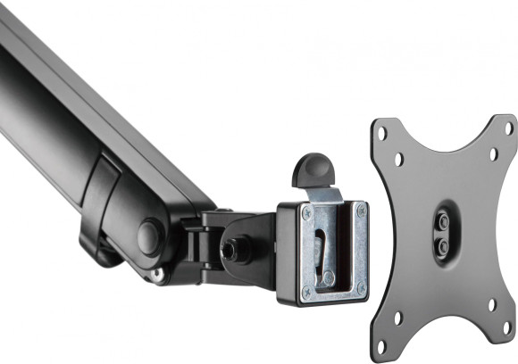 Кронштейн для мониторов Ultramounts UM709 черный 17"-32" макс.8кг крепление к столешнице поворот и наклон Кронштейн для мониторов Ultramounts UM709 черный 17"-32" макс.8кг крепление к столешнице поворот и наклон