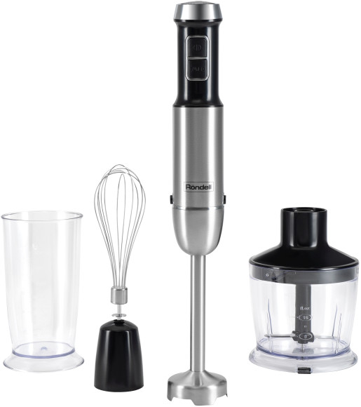 Блендер погружной Rondell RDE-1306 1200Вт черный/серебристый
