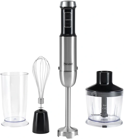Блендер погружной Rondell RDE-1306 1200Вт черный/серебристый