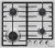 Газовая варочная поверхность Maunfeld EGHS.64.6CS/G нержавеющая сталь