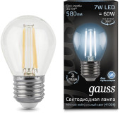 Лампа светодиодная Gauss 103101310 9.5Вт цок.:E14 свеча 220B св.свеч.бел.хол. (упак.:10шт) Лампа светодиодная Gauss 103101310 9.5Вт цок.:E14 свеча 220B св.свеч.бел.хол. (упак.:10шт)