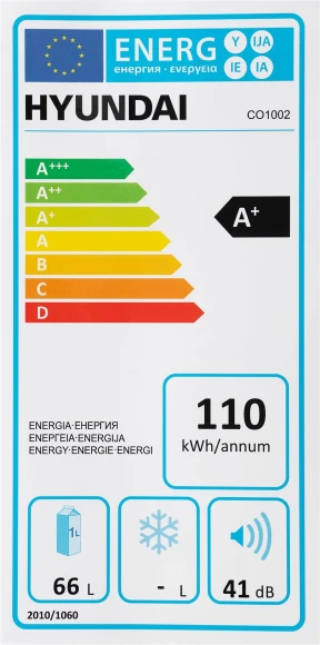 Холодильник Hyundai CO1002 1-нокамерн. серебристый