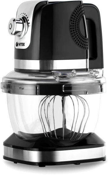 Кухонная машина Vitek VT-1434 планетар.вращ. 1000Вт черный/стальной Кухонная машина Vitek VT-1434 планетар.вращ. 1000Вт черный/стальной