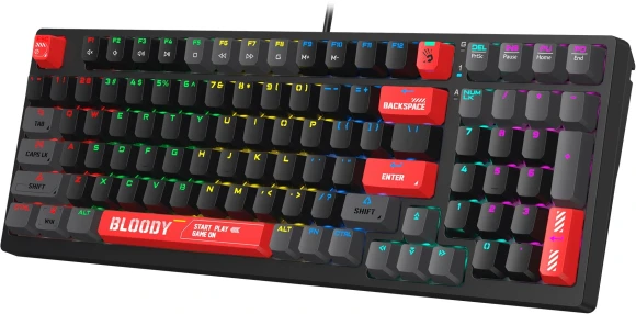 Клавиатура A4Tech Bloody S98 механическая черный/красный USB for gamer LED (S98 RED) Клавиатура A4Tech Bloody S98 механическая черный/красный USB for gamer LED (S98 RED)