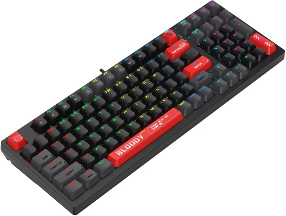 Клавиатура A4Tech Bloody S98 механическая черный/красный USB for gamer LED (S98 RED) Клавиатура A4Tech Bloody S98 механическая черный/красный USB for gamer LED (S98 RED)