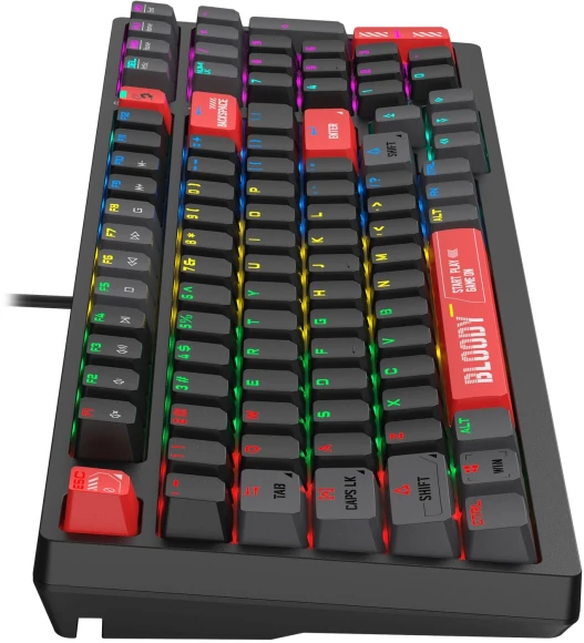 Клавиатура A4Tech Bloody S98 механическая черный/красный USB for gamer LED (S98 RED) Клавиатура A4Tech Bloody S98 механическая черный/красный USB for gamer LED (S98 RED)