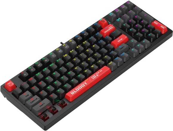 Клавиатура A4Tech Bloody S98 механическая черный/красный USB for gamer LED (S98 RED) Клавиатура A4Tech Bloody S98 механическая черный/красный USB for gamer LED (S98 RED)