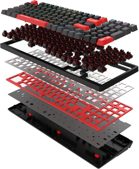 Клавиатура A4Tech Bloody S98 механическая черный/красный USB for gamer LED (S98 RED) Клавиатура A4Tech Bloody S98 механическая черный/красный USB for gamer LED (S98 RED)