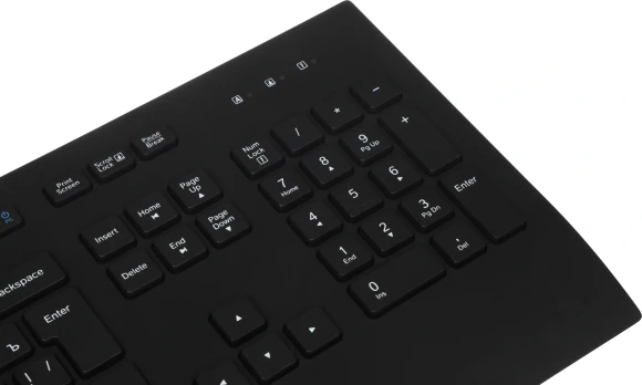 Клавиатура Logitech K280e черный USB (подставка для запястий) (920-005215) кабель 1.66м