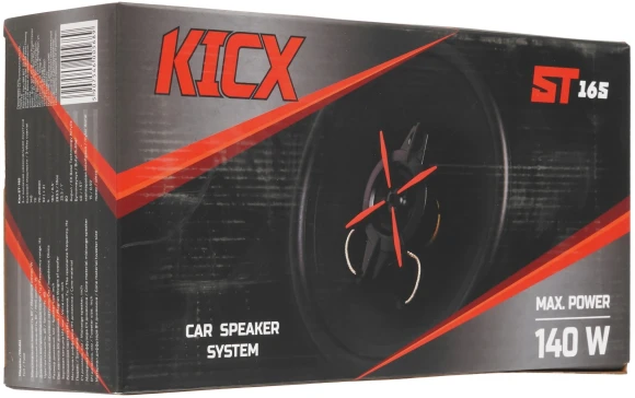 Колонки автомобильные Kicx ST 165 140Вт 92дБ 4Ом 16.5см (6 1/2дюйм) (ком.:2кол.) коаксиальные трехполосные Колонки автомобильные Kicx ST 165 140Вт 92дБ 4Ом 16.5см (6 1/2дюйм) (ком.:2кол.) коаксиальные трехполосные