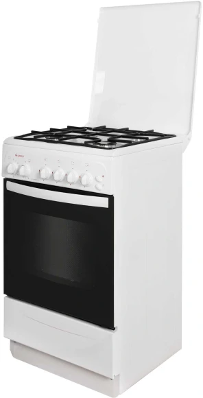 Плита Газовая Gefest GC 532E5WH белый (эмалированная крышка) реш.сталь Плита Газовая Gefest GC 532E5WH белый (эмалированная крышка) реш.сталь