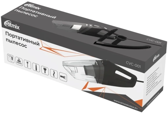Пылесос Автомобильный Ritmix CVC-001 черный 120Вт Пылесос Автомобильный Ritmix CVC-001 черный 120Вт
