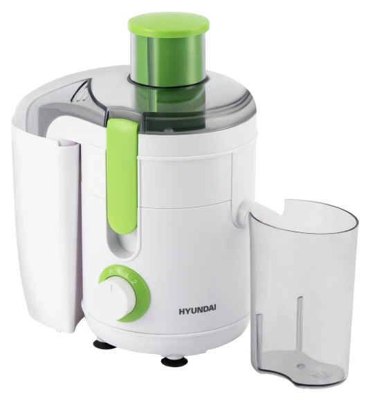 Соковыжималка центробежная Hyundai HY-JE1615 500Вт рез.сок.:450мл. белый/зеленый Соковыжималка центробежная Hyundai HY-JE1615 500Вт рез.сок.:450мл. белый/зеленый