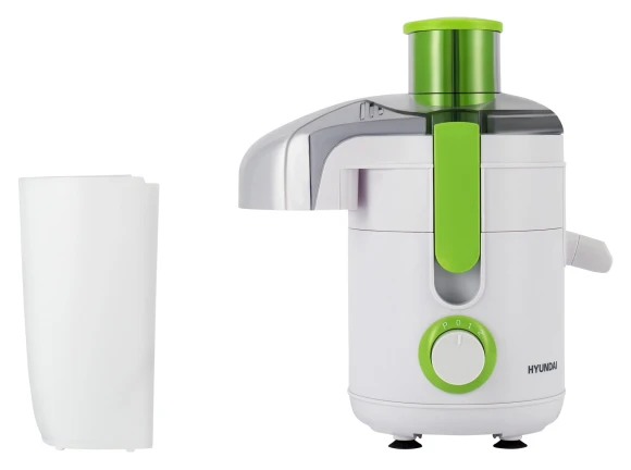 Соковыжималка центробежная Hyundai HY-JE1615 500Вт рез.сок.:450мл. белый/зеленый Соковыжималка центробежная Hyundai HY-JE1615 500Вт рез.сок.:450мл. белый/зеленый