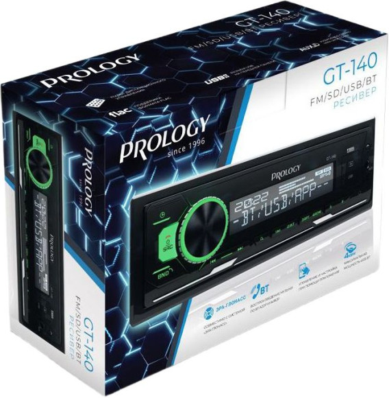 Автомагнитола Prology GT-140 1DIN 4x55Вт v4.2 ПДУ (PRGT140) Автомагнитола Prology GT-140 1DIN 4x55Вт v4.2 ПДУ (PRGT140)