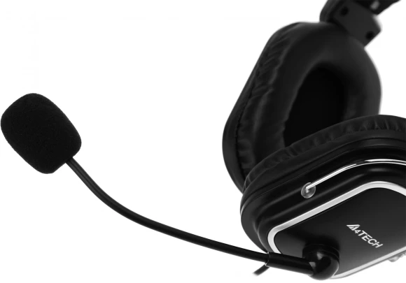 Наушники с микрофоном A4Tech HU-50 черный 2м накладные USB оголовье Наушники с микрофоном A4Tech HU-50 черный 2м накладные USB оголовье