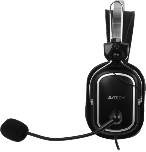 Наушники с микрофоном A4Tech HU-50 черный 2м накладные USB оголовье Наушники с микрофоном A4Tech HU-50 черный 2м накладные USB оголовье