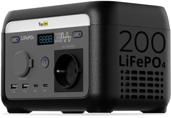 Электростанция портативная TopON TOP-X60 60000mAh 10A QC3.0/PD 3xUSB беспров.зар. черный/оранжевый (103765)