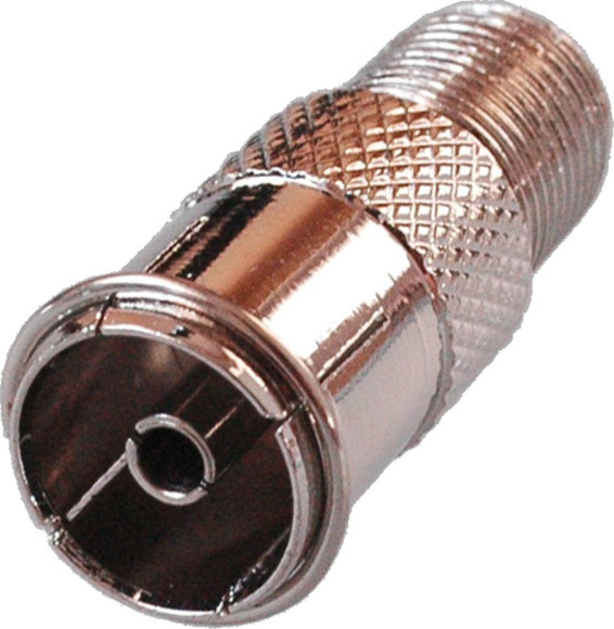 Адаптер антенный Premier 4-624/2 Coax (f)/F-TV(f) серебристый (уп.:2шт)