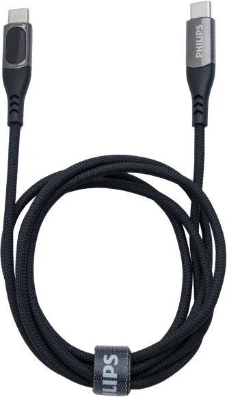 Кабель Philips DLC9060 USB Type-C (m)-USB Type-C (m) 1.2м черный коробка (упак.:1шт)