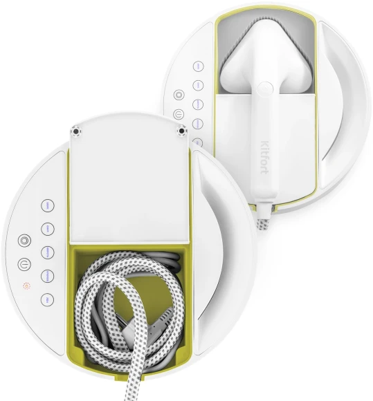 Отпариватель ручной Kitfort КТ-9110-2 2180Вт белый/салатовый Отпариватель ручной Kitfort КТ-9110-2 2180Вт белый/салатовый