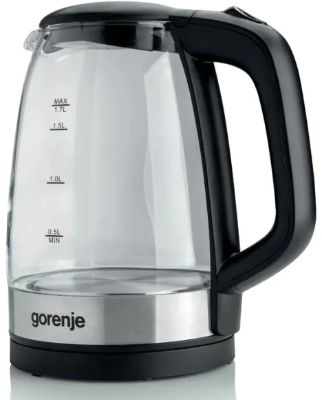Чайник электрический Gorenje K17BKS 1.7л. 2200Вт черный корпус: стекло/металл/пластик Чайник электрический Gorenje K17BKS 1.7л. 2200Вт черный корпус: стекло/металл/пластик