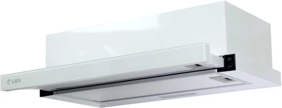 Вытяжка встраиваемая Lex Hubble G 500 WH белый/стекло белое управление: кнопочное (1 мотор)