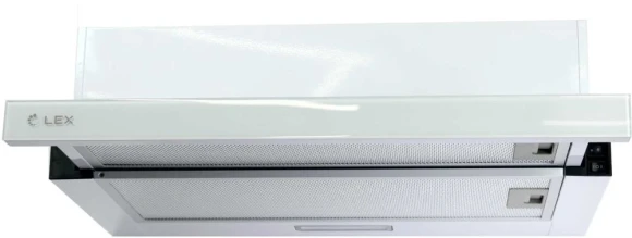 Вытяжка встраиваемая Lex Hubble G 500 WH белый/стекло белое управление: кнопочное (1 мотор)
