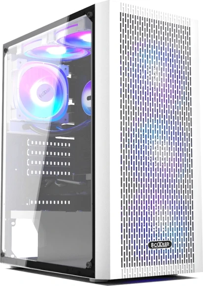 Корпус PcCooler MA100 Mesh Wh белый без БП ATX 5x120mm 2xUSB2.0 1xUSB3.0 audio bott PSU