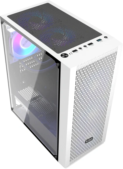 Корпус PcCooler MA100 Mesh Wh белый без БП ATX 5x120mm 2xUSB2.0 1xUSB3.0 audio bott PSU
