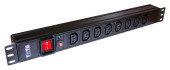 Блок распределения питания Lanmaster TWT-PDU19-10A8C3 гор.размещ. 8xC13 базовые 10A C14 Блок распределения питания Lanmaster TWT-PDU19-10A8C3 гор.размещ. 8xC13 базовые 10A C14