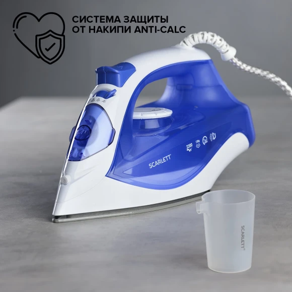 Утюг Scarlett SC-SI30K23 2200Вт белый/синий Утюг Scarlett SC-SI30K23 2200Вт белый/синий