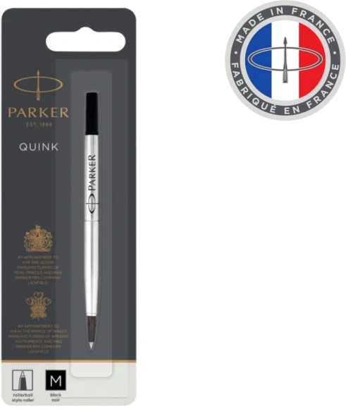 Стержень роллер Parker Quink Z01 (1950323) M 0.7мм черные чернила блистер