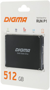 Накопитель SSD Digma SATA-III 512GB DGSR2512GP13T Run P1 2.5"