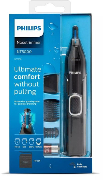 Триммер Philips NT5650/16 черный (насадок в компл:4шт) Триммер Philips NT5650/16 черный (насадок в компл:4шт)