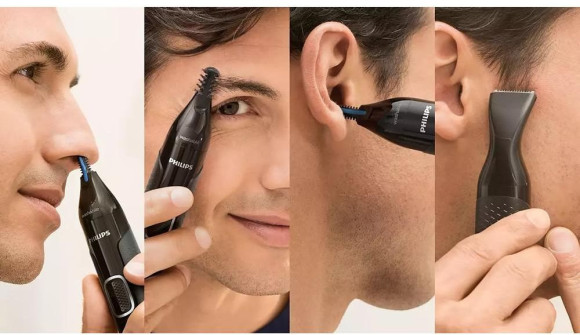 Триммер Philips NT5650/16 черный (насадок в компл:4шт) Триммер Philips NT5650/16 черный (насадок в компл:4шт)