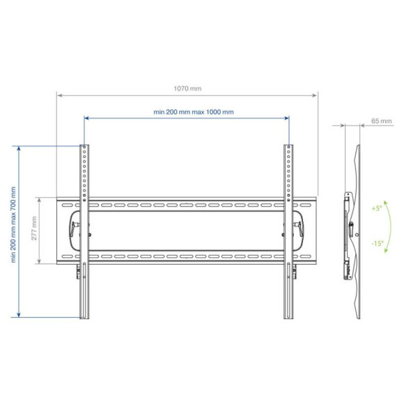 Кронштейн для телевизора Kromax STAR PRO-112 черный 55"-100" макс.103кг настенный наклон Кронштейн для телевизора Kromax STAR PRO-112 черный 55"-100" макс.103кг настенный наклон