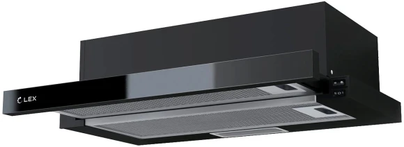 Вытяжка встраиваемая Lex HIDE G 600 черный управление: кнопочное (1 мотор)