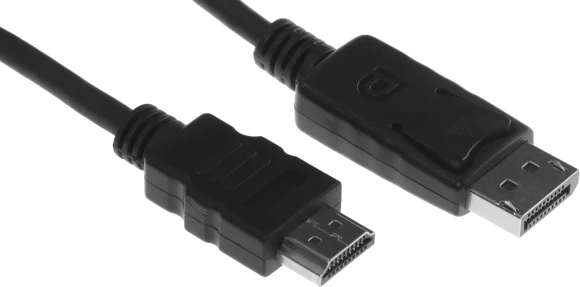 Кабель аудио-видео Buro DisplayPort (m)/HDMI (m) 1.8м. позолоч.конт. черный (BHP RET HDMI_DPP18)