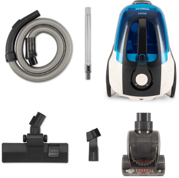 Пылесос Hyundai HYV-C3377 2400Вт белый/синий