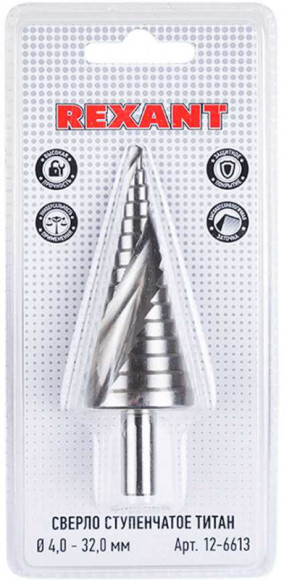 Сверло Rexant 12-6613 универсал. Д=32мм (1пред.) для шуруповертов/дрелей