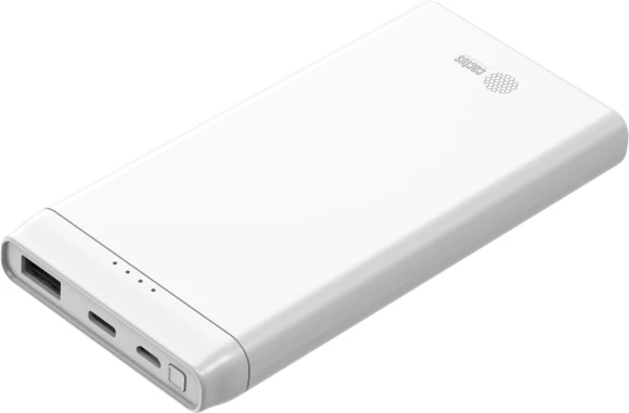 Мобильный аккумулятор Cactus CS-PBFSMT-10000 10000mAh 10.5W 2.1A 2xUSB-A белый