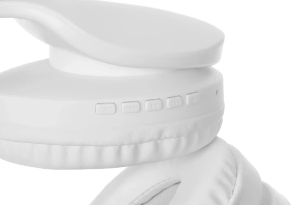 Гарнитура накладные Digma BT-17 белый беспроводные bluetooth оголовье (BT17W)