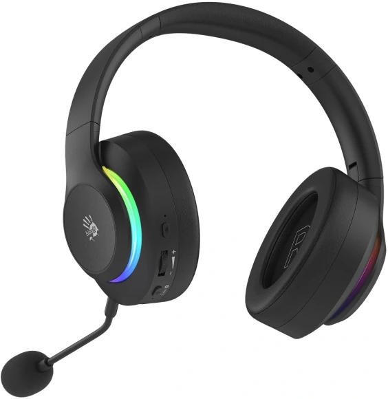 Наушники с микрофоном A4Tech Bloody GR520 черный мониторные BT/Radio/3.5mm оголовье