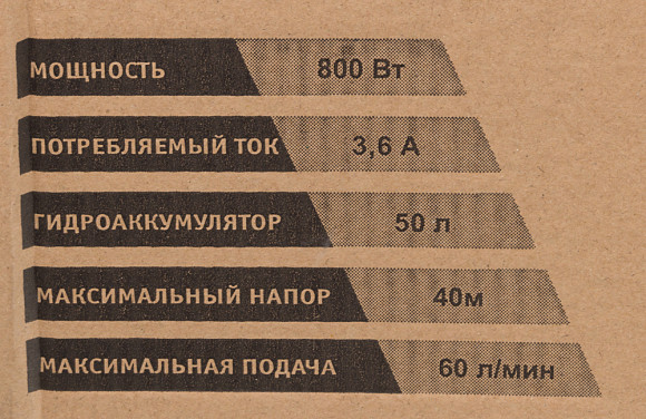 Насосная станция Вихрь АСВ- 800/50 800Вт 3600л/час (68/1/3)