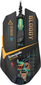 Мышь A4Tech Bloody W63 Max Renegade черный/рисунок оптическая 12000dpi USB (W63 MAX) Мышь A4Tech Bloody W63 Max Renegade черный/рисунок оптическая 12000dpi USB (W63 MAX)