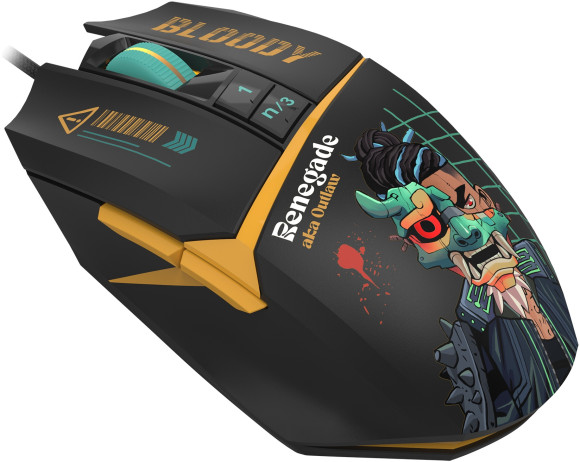 Мышь A4Tech Bloody W63 Max Renegade черный/рисунок оптическая 12000dpi USB (W63 MAX) Мышь A4Tech Bloody W63 Max Renegade черный/рисунок оптическая 12000dpi USB (W63 MAX)