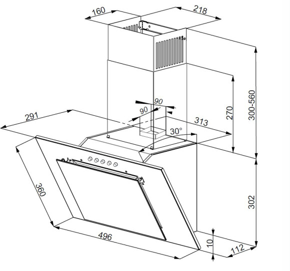 Вытяжка каминная Weissgauff SIGMA 50 PB WH белый управление: кнопочное (1 мотор) Вытяжка каминная Weissgauff SIGMA 50 PB WH белый управление: кнопочное (1 мотор)